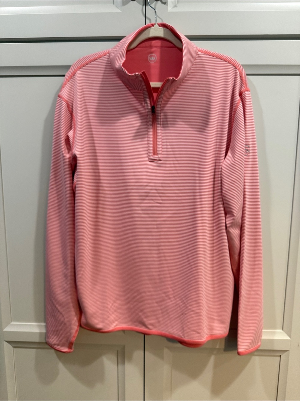 Peter Millar Women's Perth Vista Stripe Performance Quarter-Zip size large